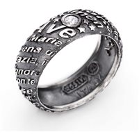 Anello Amen Ave Maria in Argento Zirconia AAM-16 - AAM-12